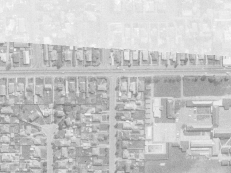 120 Warden Street from the air, 1975-1979