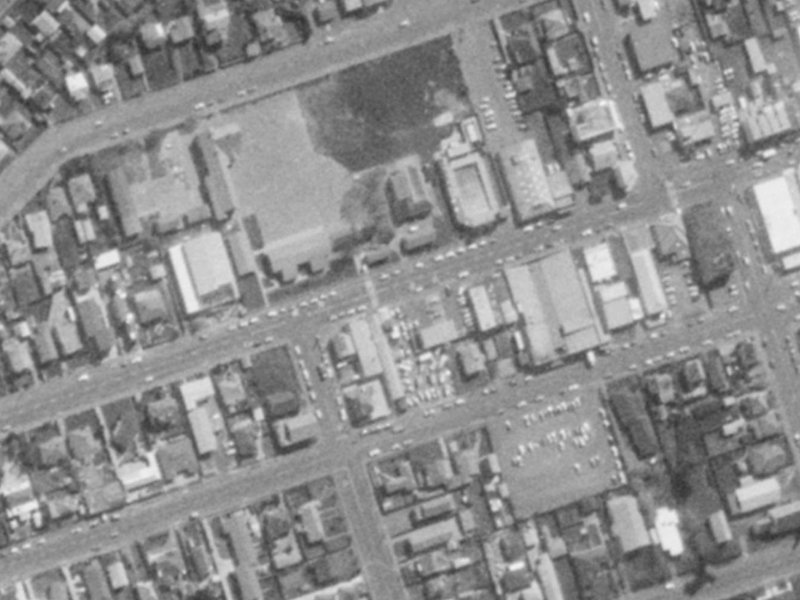 Seaview Road from the air, 1975-1979