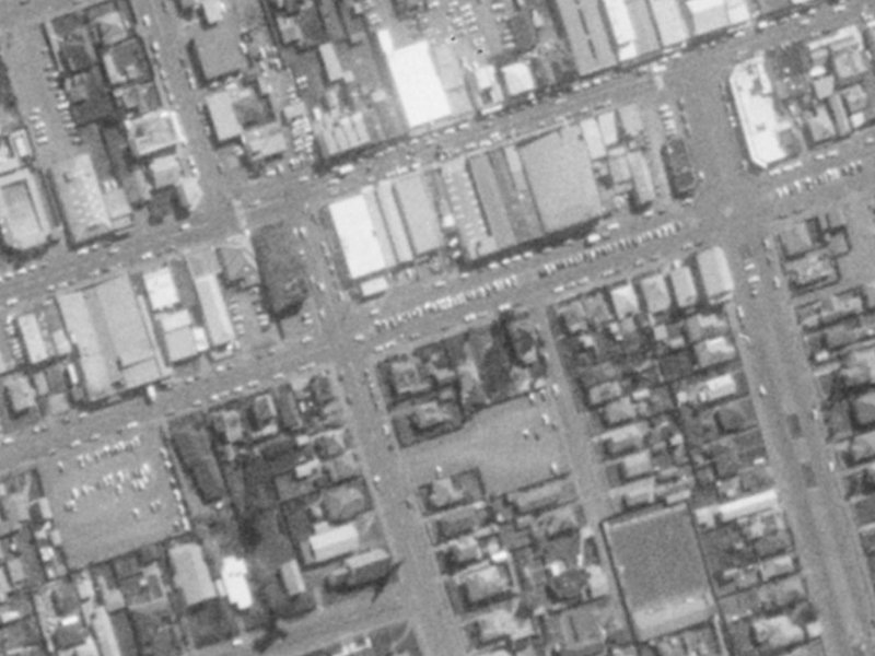 42 Beresford Street from the air, 1975-1979