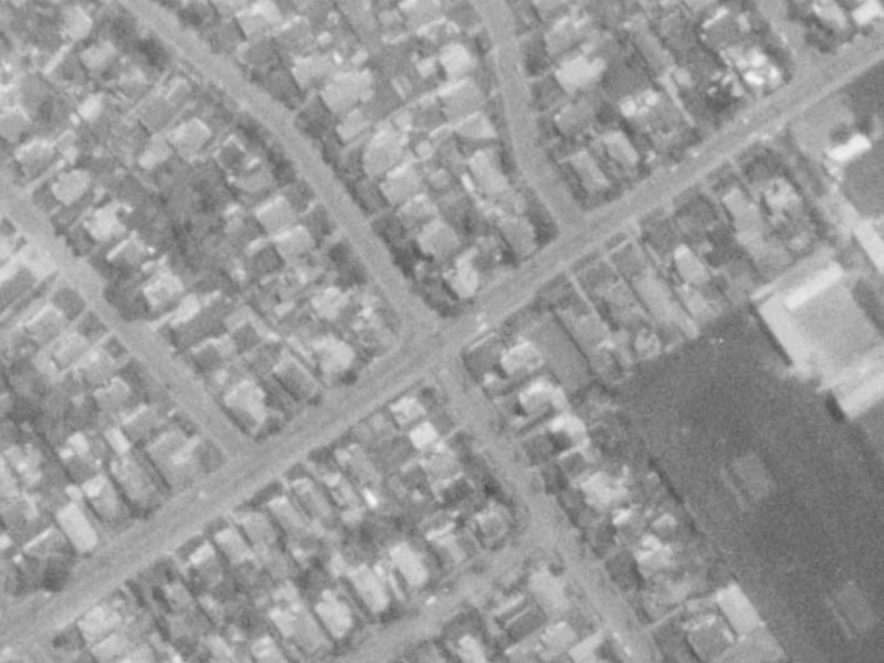 Normans Road from the air, 1975-1979