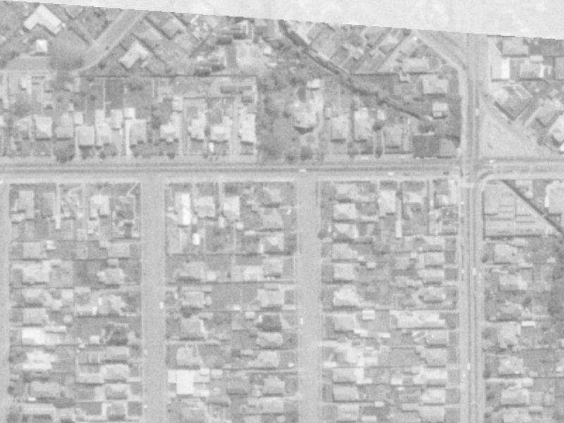 55 Woodville Street from the air, 1975-1979
