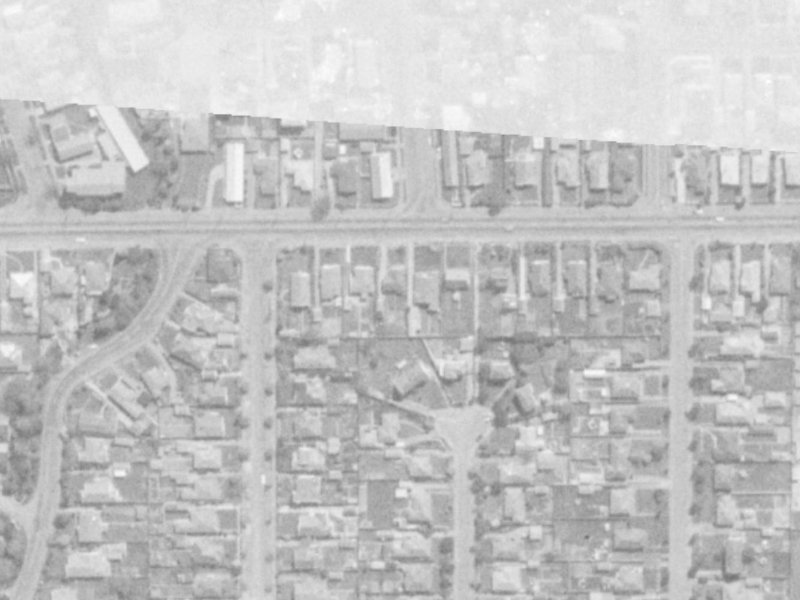 Shirley Road from the air, 1975-1979
