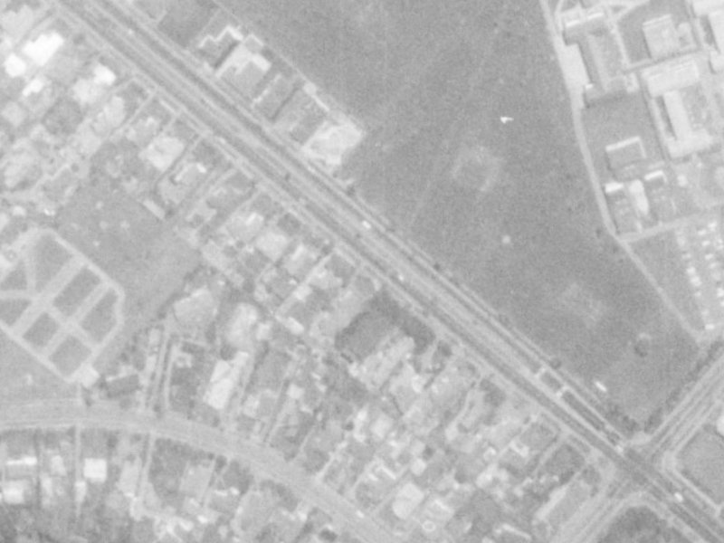 197 Memorial Avenue from the air, 1975-1979