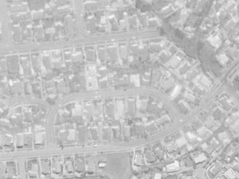 14 Powell Crescent from the air, 1975-1979