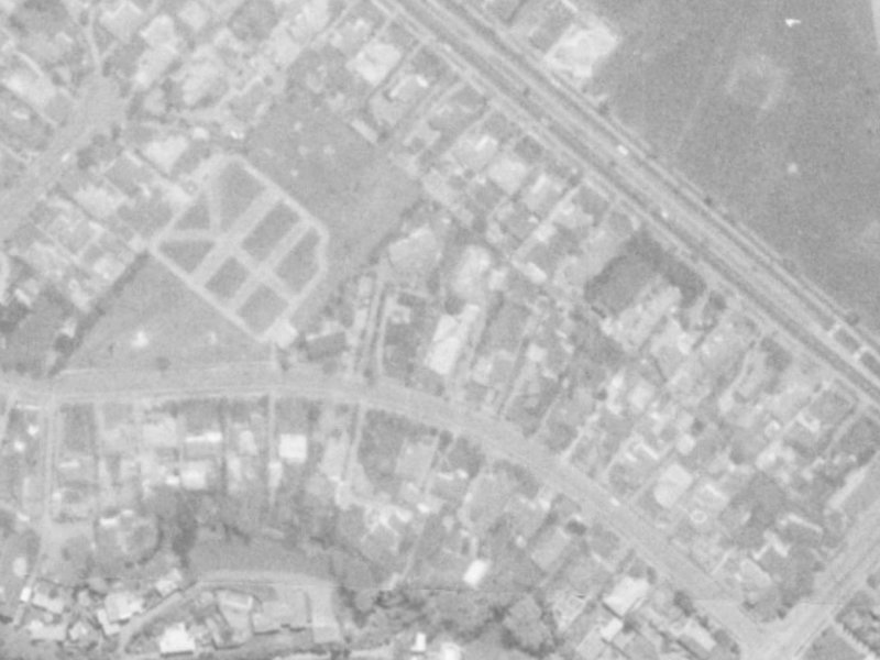 22 Westburn Terrace from the air, 1975-1979