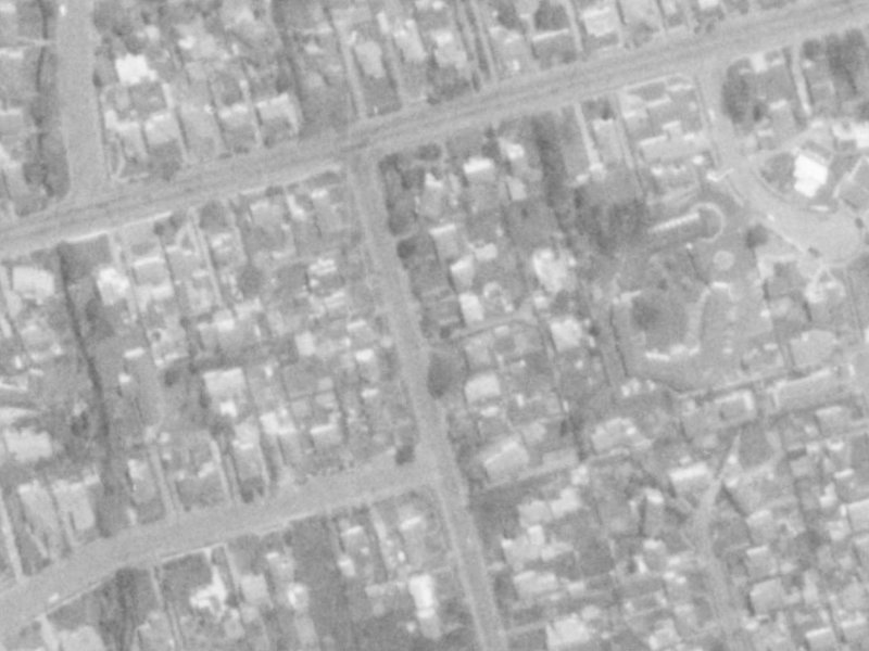 102 Bryndwr Road from the air, 1975-1979