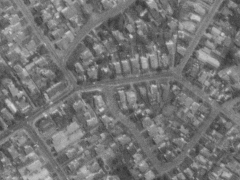 156 St Albans Street from the air, 1975-1979