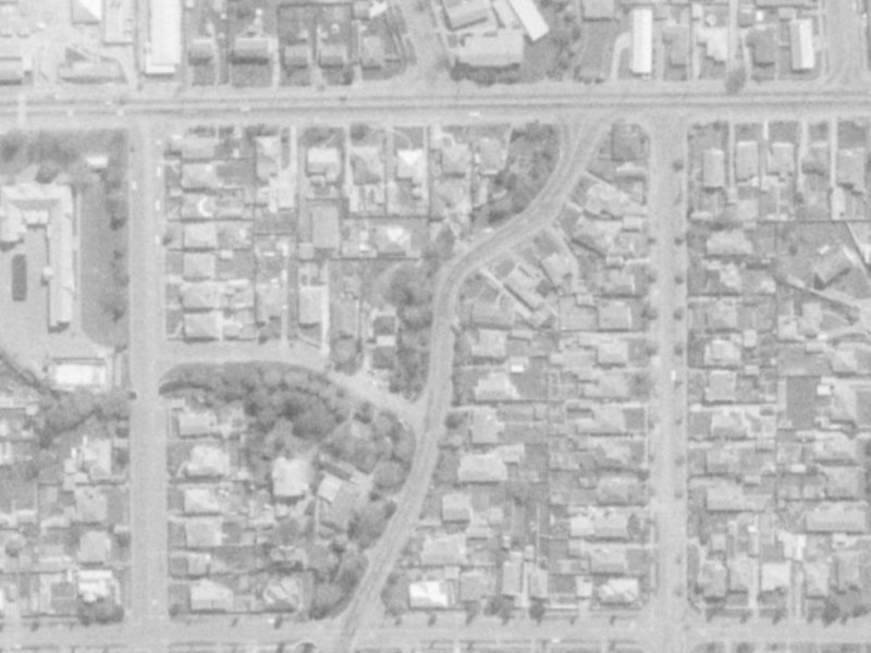 171B Stapletons Road from the air, 1975-1979