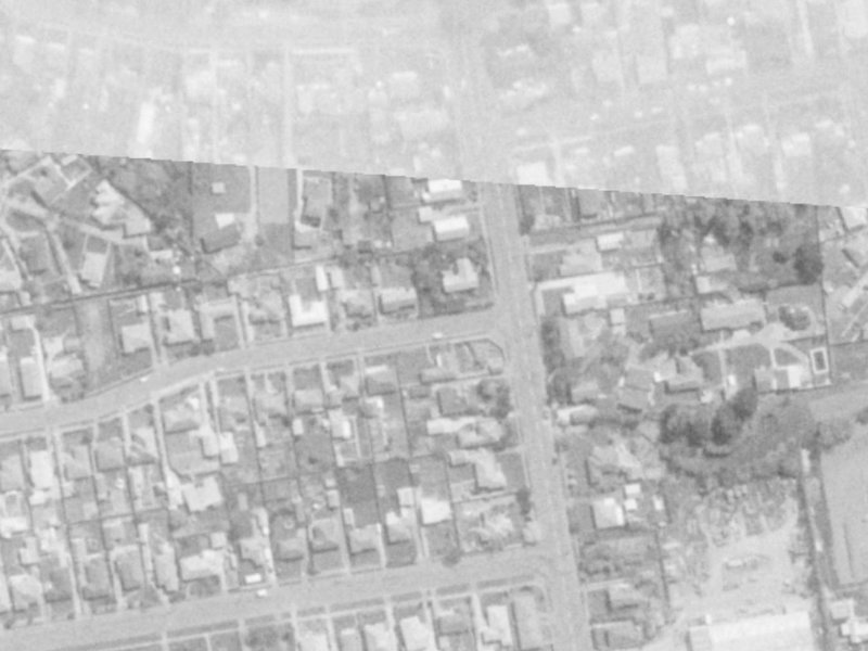 64 Achilles Street from the air, 1975-1979