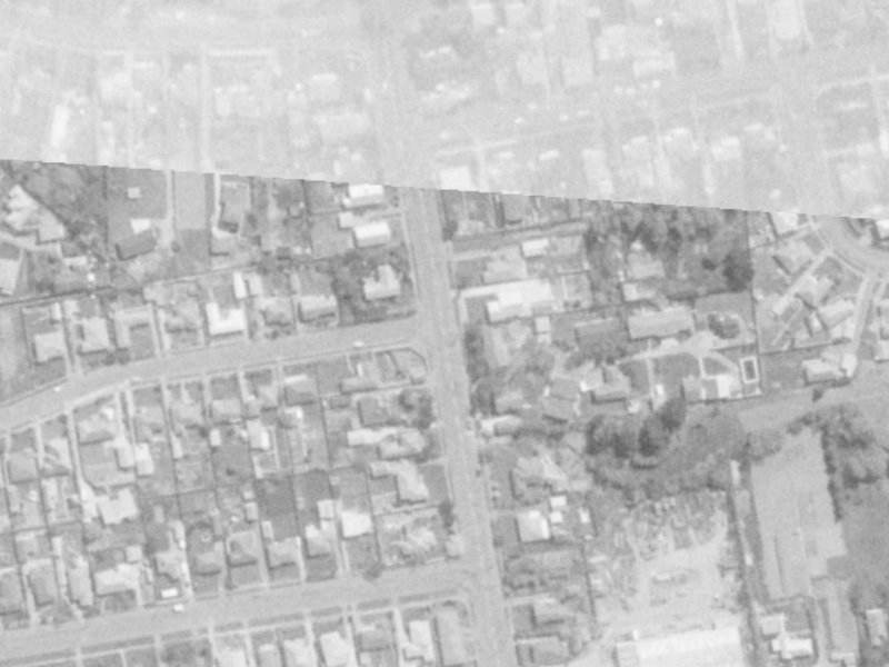 190 Gayhurst Road from the air, 1975-1979