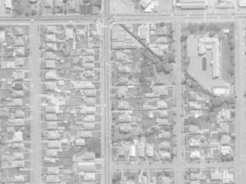192 Hills Road from the air, 1975-1979