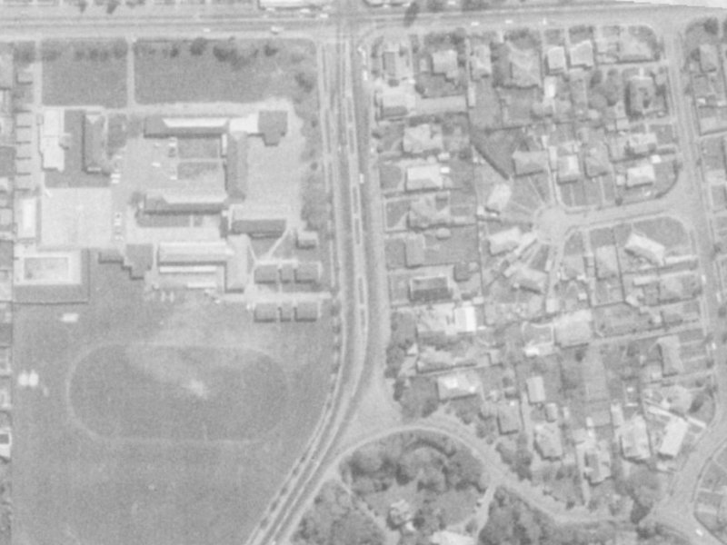 160A North Parade from the air, 1975-1979