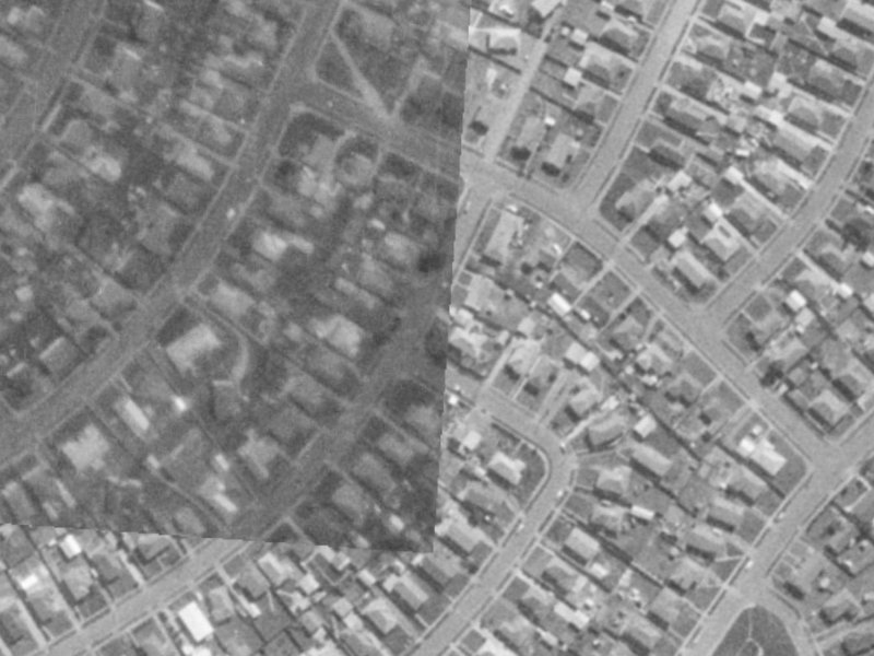 52 Yarmouth Street from the air, 1975-1979