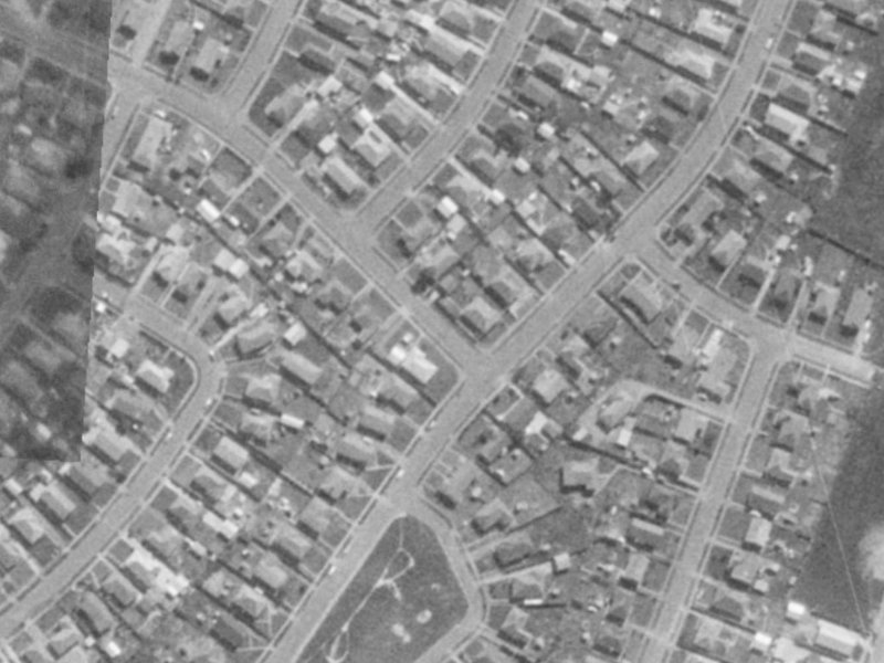 28 Soberton Street from the air, 1975-1979
