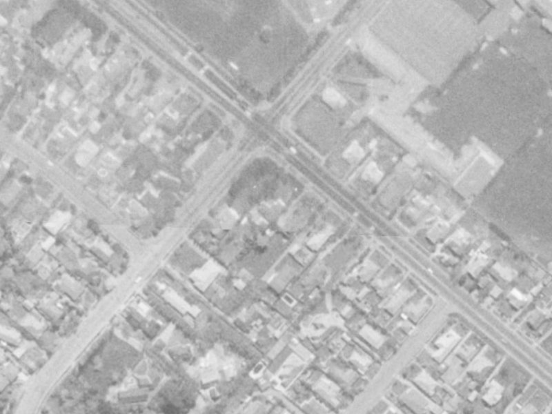 169 Memorial Avenue from the air, 1975-1979