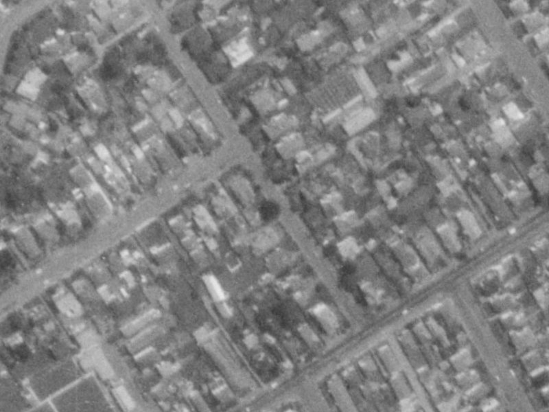 22B Browns Road from the air, 1975-1979
