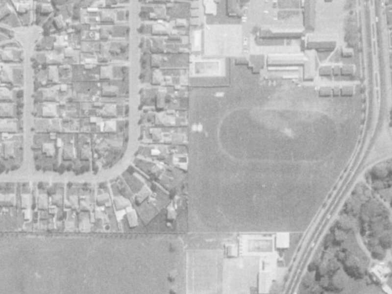 100 Warden Street from the air, 1975-1979