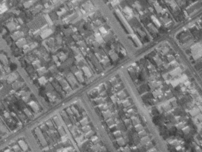 96 St Albans Street from the air, 1975-1979