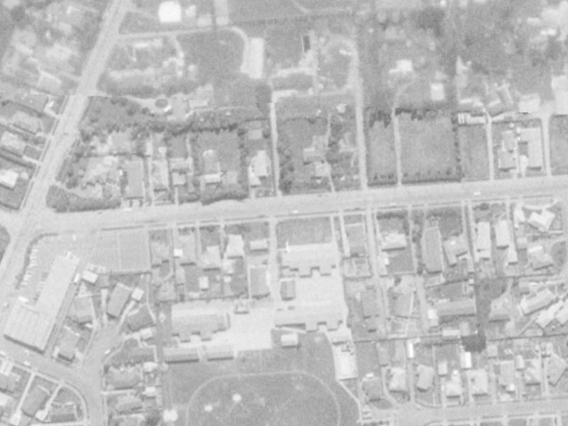 40A Merrin Street from the air, 1975-1979