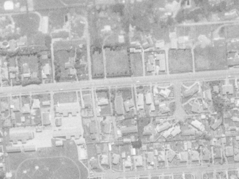 31A Merrin Street from the air, 1975-1979