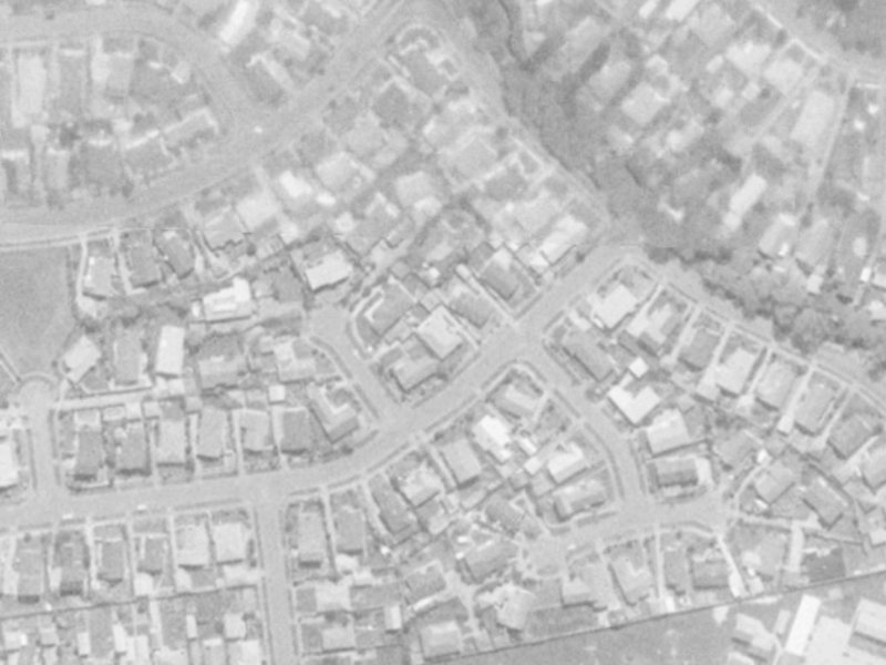 10 Raxworthy Street from the air, 1975-1979