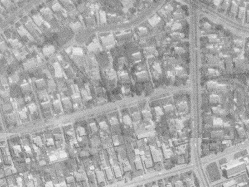 9 Taylors Avenue from the air, 1975-1979