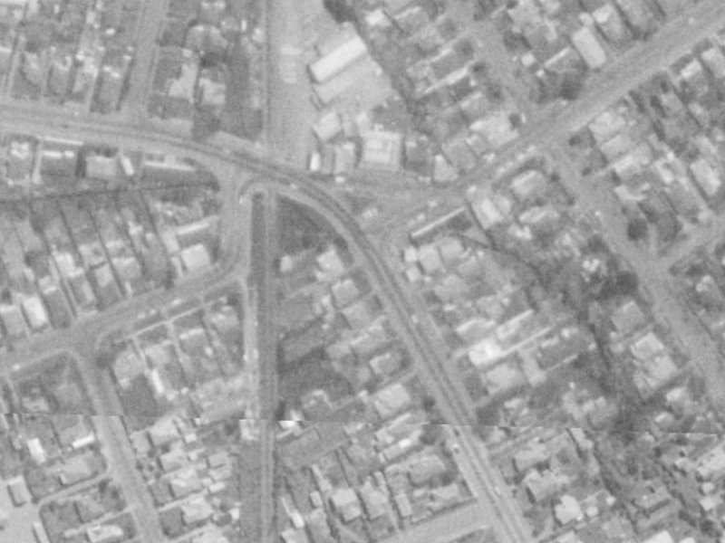 49 Strowan Road from the air, 1975-1979