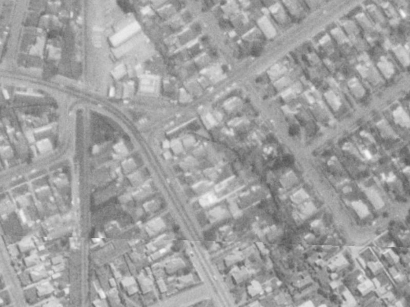12 Normans Road from the air, 1975-1979