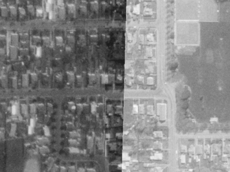 49 Winton Street from the air, 1975-1979