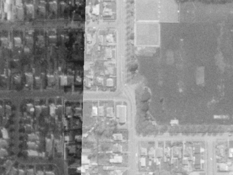 61 Winton Street from the air, 1975-1979