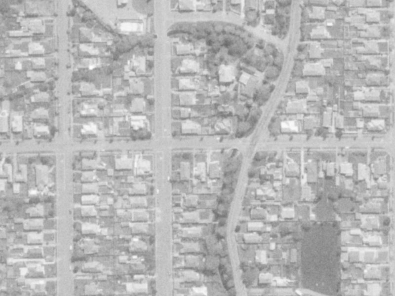 38 Warden Street from the air, 1975-1979