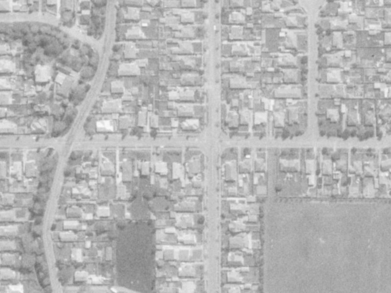 66 Warden Street from the air, 1975-1979