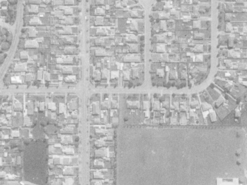 74A Warden Street from the air, 1975-1979