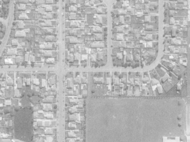76 Warden Street from the air, 1975-1979