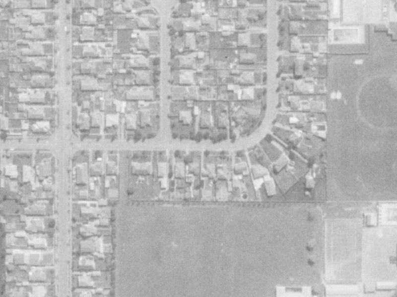 84A Warden Street from the air, 1975-1979