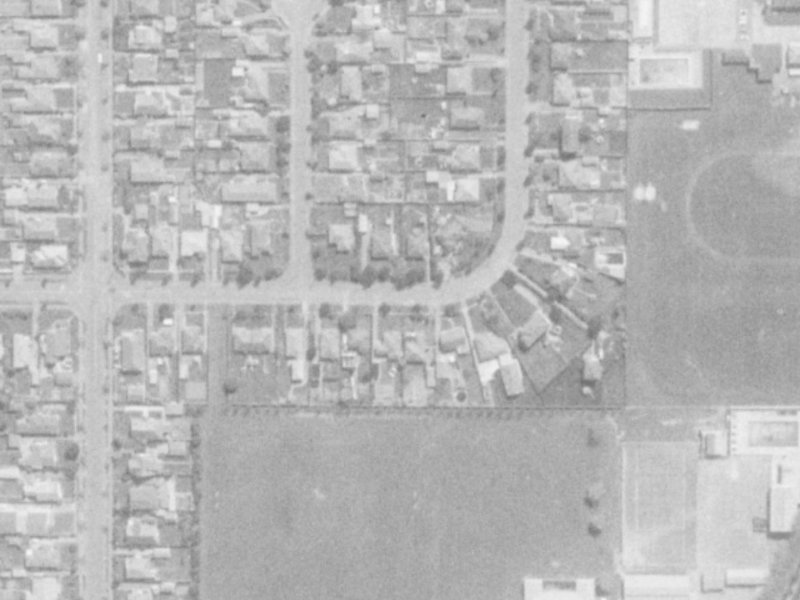 83 Warden Street from the air, 1975-1979