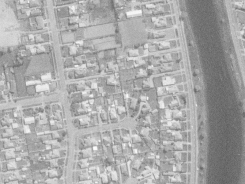 56A Fleete Street from the air, 1975-1979