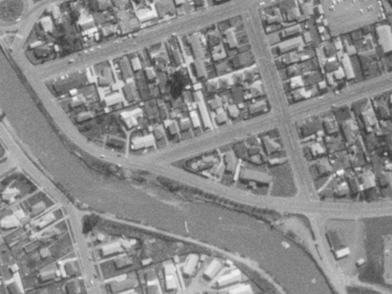 58 Collingwood Street from the air, 1975-1979
