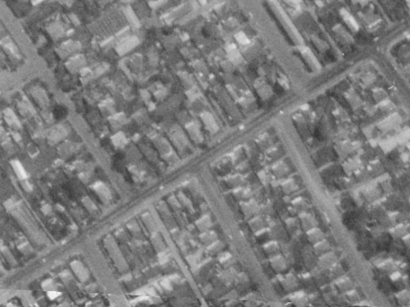 97 St Albans Street from the air, 1975-1979