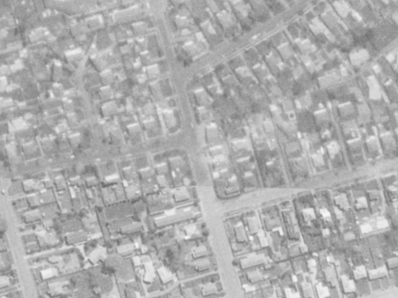 52A Garreg Road from the air, 1975-1979