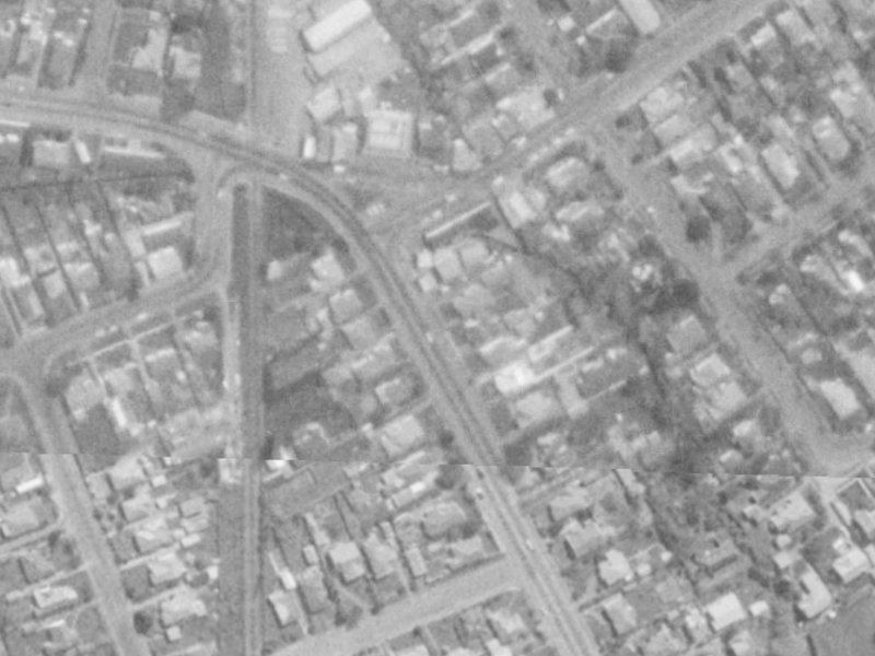 52 Strowan Road from the air, 1975-1979