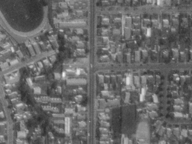 2 Winton Street from the air, 1975-1979