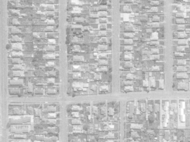632 Barbadoes Street from the air, 1975-1979