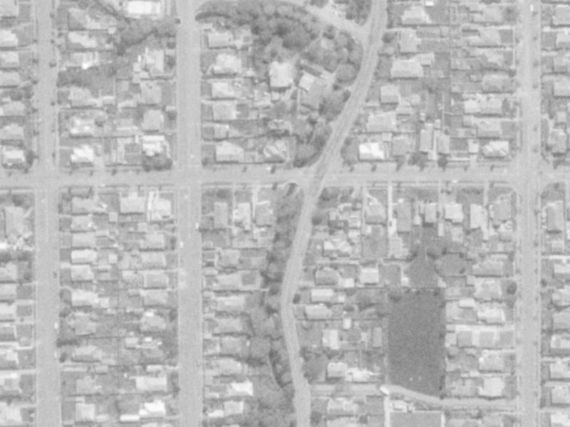 147 Stapletons Road from the air, 1975-1979