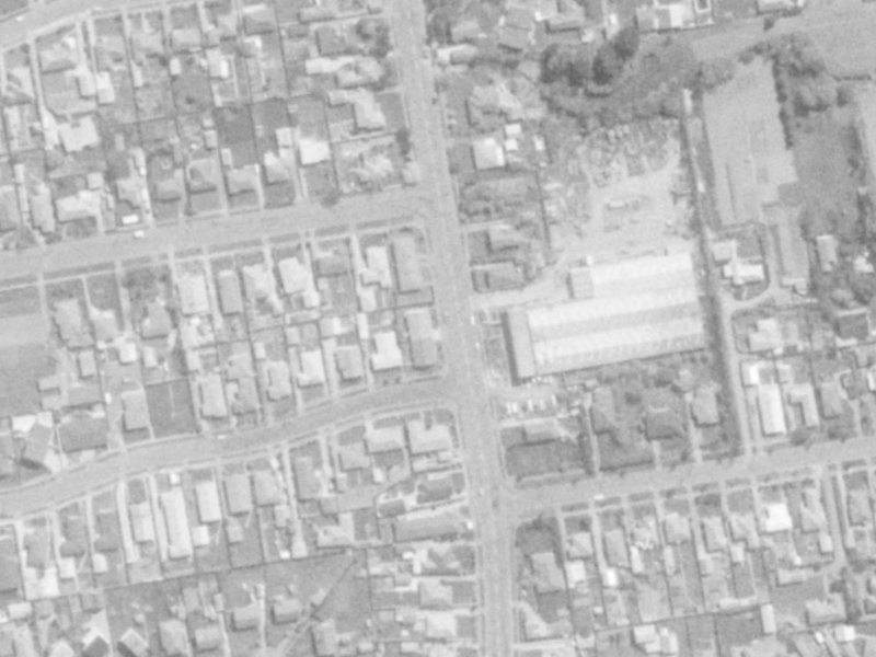 181A Gayhurst Road from the air, 1975-1979