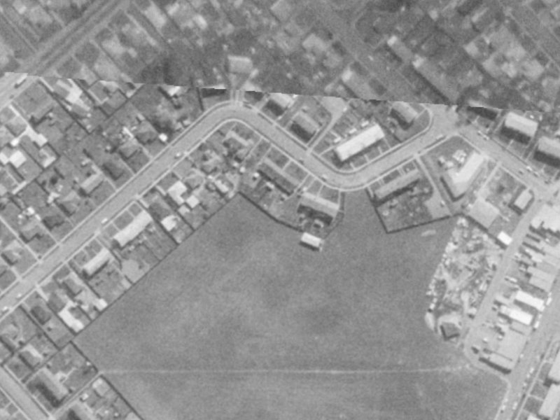25 Ben Rarere Avenue from the air, 1975-1979