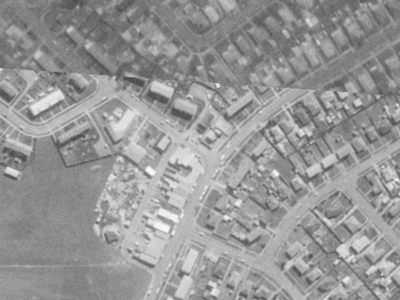 49-51 Portsmouth Street from the air, 1975-1979