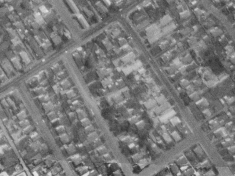 32D Albany Street from the air, 1975-1979
