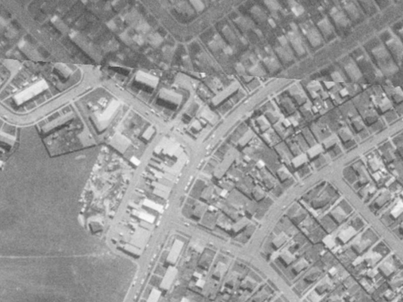 74A Hampshire Street from the air, 1975-1979