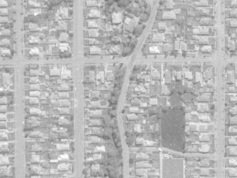 135 Stapletons Road from the air, 1975-1979